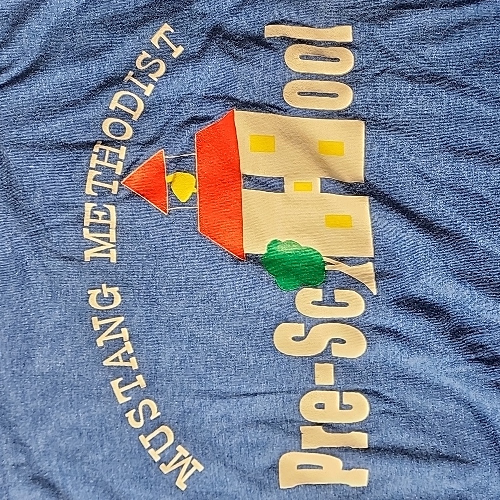 Vintage Single Stitch Screen Stars Blue Preschool Graphic Tee - Picture 3 of 5